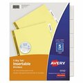 Avery Dennison Avery, Insertable Big Tab Dividers, 5-Tab, Letter 11110